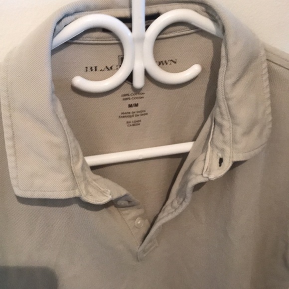 Black Brown 1826 Cream Polo Shirt 100% cotton - Picture 4 of 5